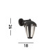 Bluebell Outdoor 1 Light Wall Light Die Cast IP44_Line