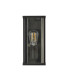Bakerloo 1 Light E27 Outdoor Boxed Wall/Porch Light Dark Grey Clear Glass IP44_Off