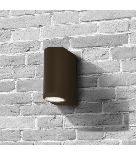 Eiffel LED Outdoor & Porch (GU10 LED) IP44 Wall Light 2 Light Rust Brown IP44_Room