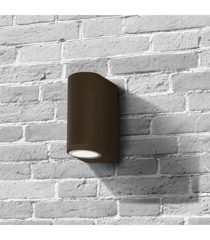 Eiffel LED Outdoor & Porch (GU10 LED) IP44 Wall Light 2 Light Rust Brown IP44_Room
