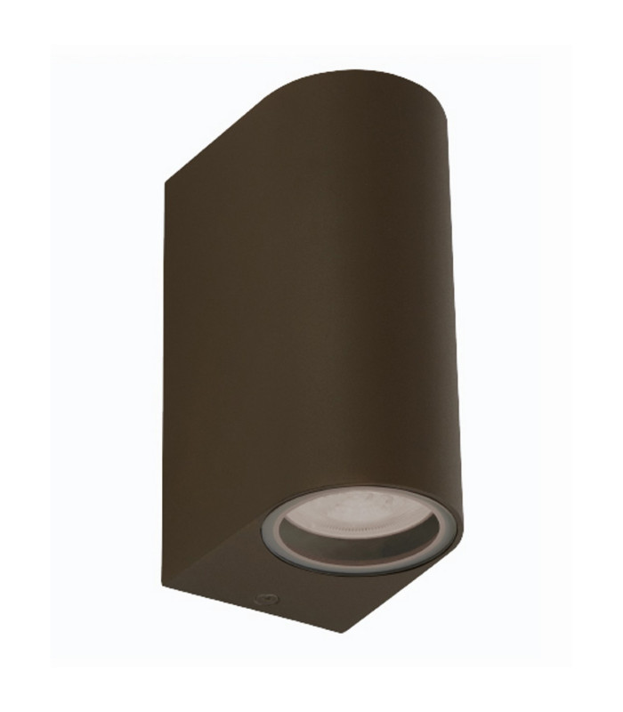 Eiffel LED Outdoor & Porch (GU10 LED) IP44 Wall Light 2 Light Rust Brown IP44_Off