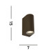 Eiffel LED Outdoor & Porch (GU10 LED) IP44 Wall Light 2 Light Rust Brown IP44_Line