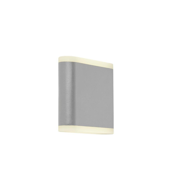 Stratford Outdoor LED Up/Down Wall Light Grey Frosted Diffuser IP44 4000K_Main