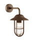 Toronto 1 Light Outdoor Wall Bracket Clear Glass Rust Brown IP44_Main