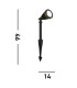 Spikey Outdoor Die Cast Aluminium IP54 5000K_Line