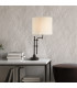 Munich Adjustable Table Lamp Matt Black Linen Shade_Room