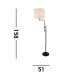 Munich Adjustable Floor Lamp Matt Black Linen Shade_Line