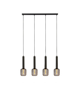 Dulwich 4 Light Bar Ceiling Pendant Black_Main