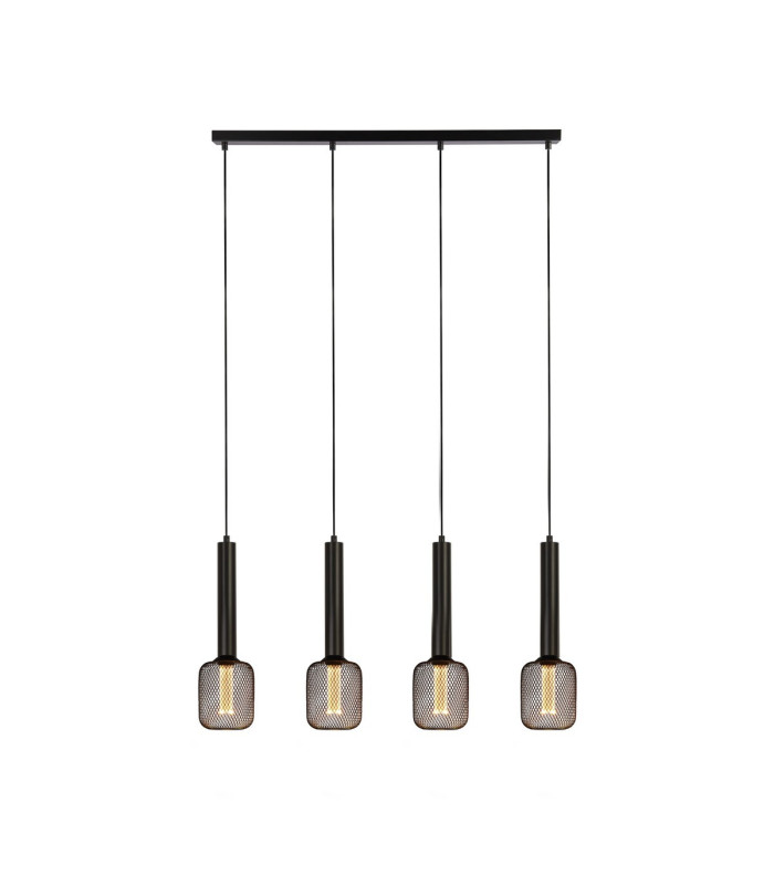 Dulwich 4 Light Bar Ceiling Pendant Black_Main