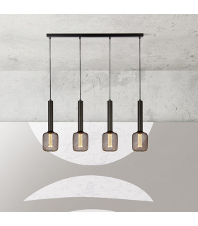 Dulwich 4 Light Bar Ceiling Pendant Black_Room