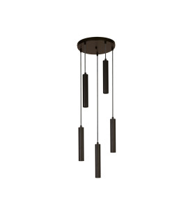 Dulwich 5 Light Mu Lighti Drop Ceiling Pendant Black_Off