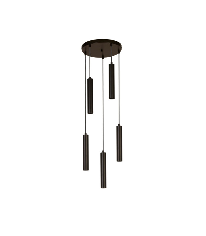 Dulwich 5 Light Mu Lighti Drop Ceiling Pendant Black_Off