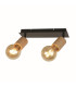 Spinny 2 Light Spotlight Wood & Black Metal_Main
