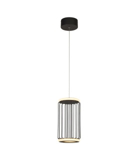 Circolo Cage LED Ceiling Pendant Black Metal_Main
