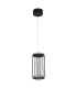 Circolo Cage LED Ceiling Pendant Black Metal_Off