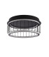 Circolo Cage LED Flush Ceiling Light Black Metal_Off