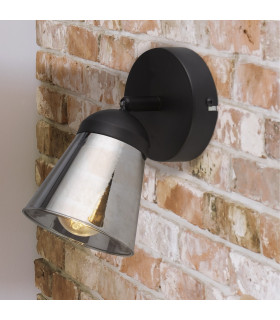 Mega Spotlight Black With Smoked Glass_Room