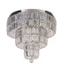 Empire 6 Light Ceiling Light Chrome & Clear Glass IP44_Off