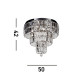 Empire 6 Light Ceiling Light Chrome & Clear Glass IP44_Line