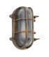 Bulkhead Outdoor Light Black Gold Aluminium IP44_Off