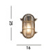 Bulkhead Outdoor Light Black Gold Aluminium IP44_Line