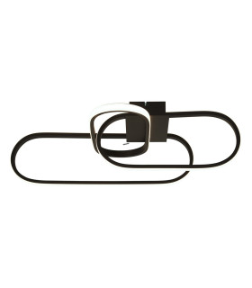 Clip LED Ceiling Light Black Aluminium_Main