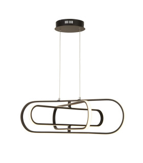 Clip LED Ceiling Pendant Black Aluminium_Main