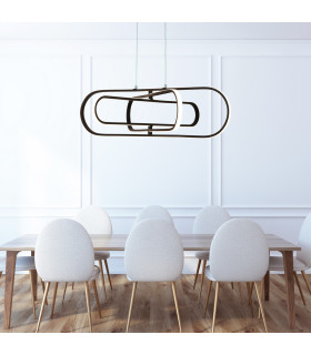 Clip LED Ceiling Pendant Black Aluminium_Room