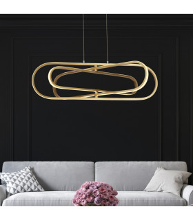 Clip LED Ceiling Pendant Gold Aluminium_Room