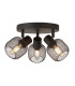 Meshy 3 Light Cage Round Spotlight Black_Main
