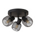 Meshy 3 Light Cage Round Spotlight Black_Off