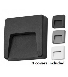 Outdoor Wall Light White, Black, Grey IP65, E27 - 1