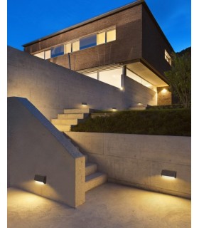 Outdoor Wall Light White, Black, Grey IP65, E27 - 1