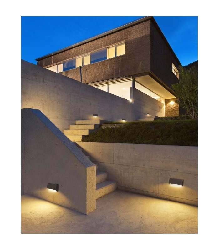 Outdoor Wall Light White, Black, Grey IP65, E27 - 1