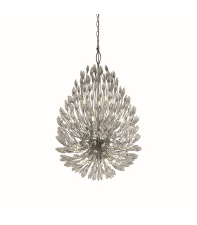 Peacock 20 Light Ceiling Pendant Crystal & Metal_Main