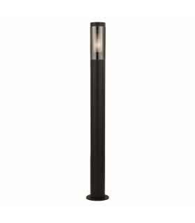 Batton 900mm Outdoor Post Black & Smoked Diffuser IP44_Main
