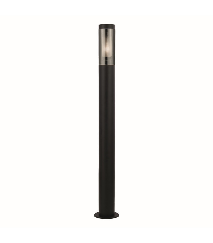 Batton 900mm Outdoor Post Black & Smoked Diffuser IP44_Main