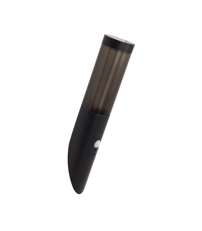 Batton Outdoor PIR Wall Light Black & Smoked DiffuserIP44_Off