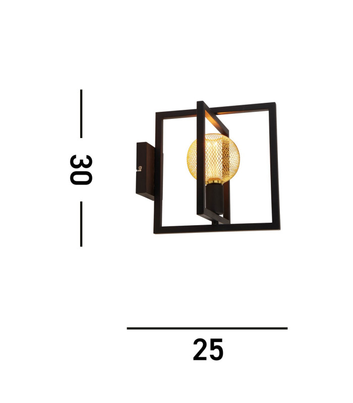 Plaza Adjustable Wall Light Matt Black_Line