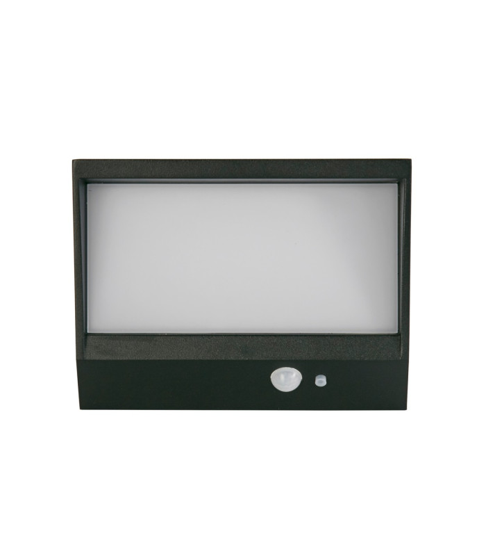 Solar LED Wall Light with PIR Motion Sensor Black_Off