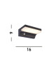 Solar LED Wall Light with PIR Motion Sensor Black_Line