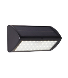 Solar LED Wall Light with PIR Sensor Black_Main