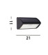 Solar LED Wall Light with PIR Sensor Black_Line