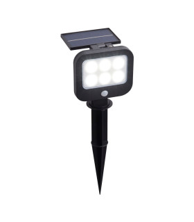 Solar LED Spike with PIR Motion Sensor Black_Main