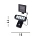 Solar LED Wall Light with PIR Motion Sensor Black_Line