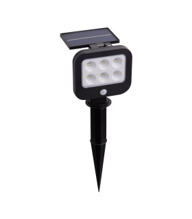Solar LED Spike with PIR Motion Sensor Black_Off