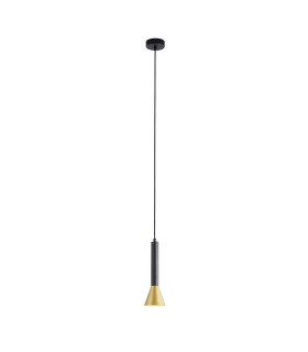 Signal Pendant Black Gold Metal_Main