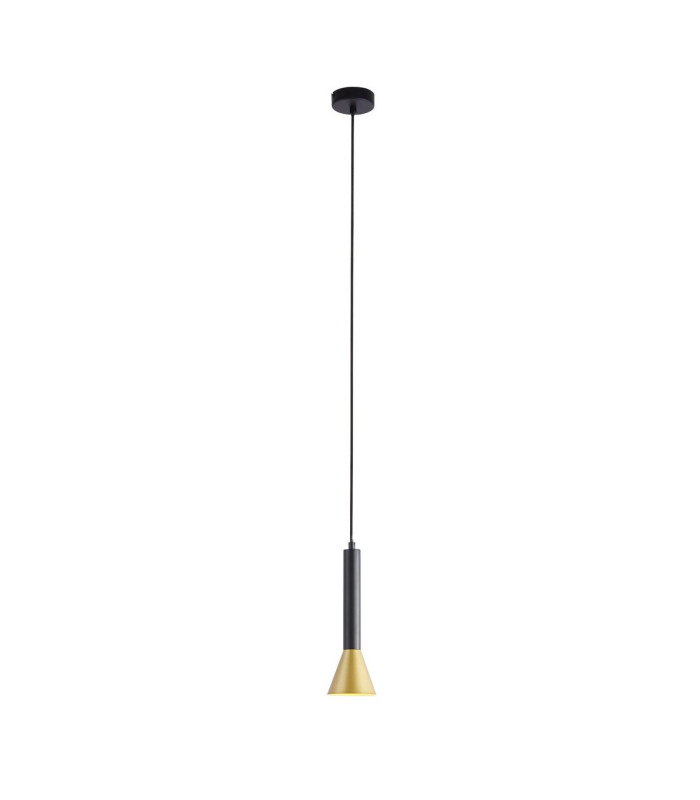 Signal Pendant Black Gold Metal_Main