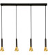 Signal 4 Light Bar Pendant Black Gold Metal_Off