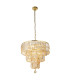 Empire 5 Light Pendant Satin Brass Champagne Glass_Main